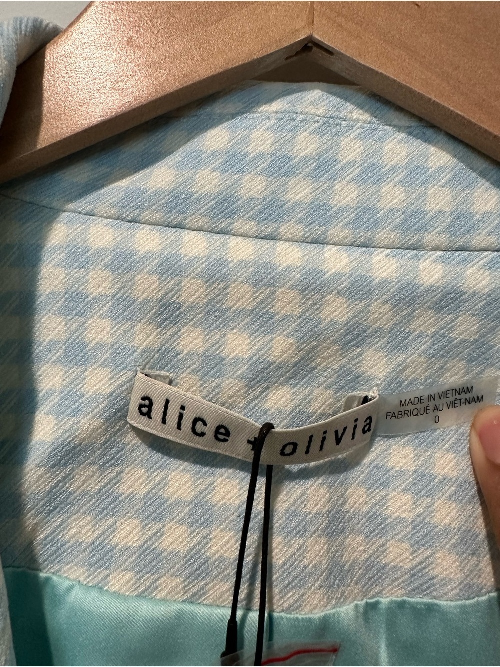Alice + Olivia "Justin" longline blazer the houndstooth print - Picture 12 of 16